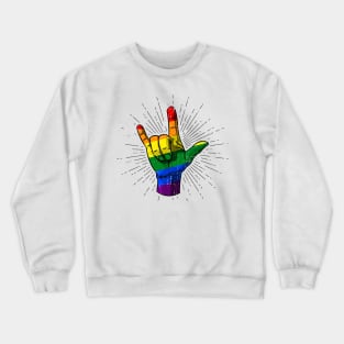 Pride LGBT Lesbian Gay Bisexual Transgender Love Gift Crewneck Sweatshirt